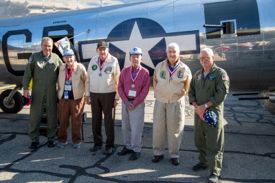 Pilots beside (left to Right) Joe Ryan, Dale Bates, Robert Cooper, Glenn Wickersham